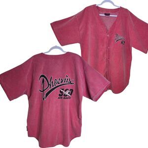 Vtg 90s Phoenix 500 Air Race Jersey XL Cottontops Mesh Cotton Lined Baseball